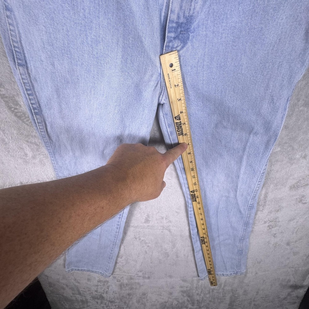 Wrangler Jeans Mens 31x32 Light Wash‎ 936GBH Cowboy Cut Slim Fit Denim Western - Picture 4 of 8